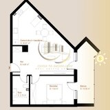 Apartament 2 camere, 54 mp, zona Vivo